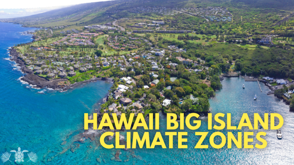 Hawaii Big Island Climate Zones: Aerial Shot of an Area in Big Island