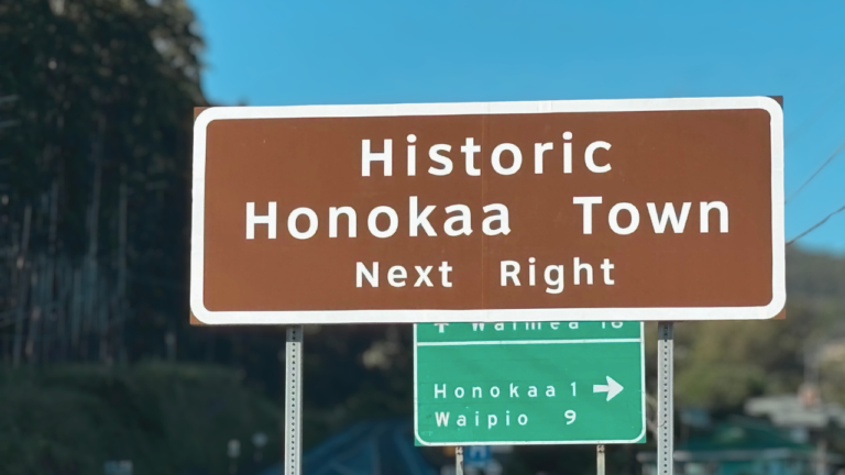 Historic Honokaa Town Sign