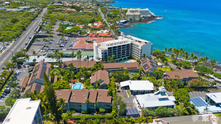 Aerial View Kona Islander Inn
